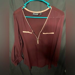 New York & Co Long Sleeve Blouse